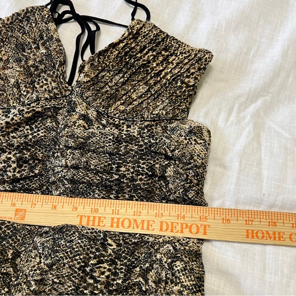 NWT Free People Snake Print Open Back Mini Dress M - Picture 8 of 11